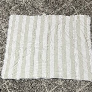 Cloud Island Gray and White Crib Blanket
